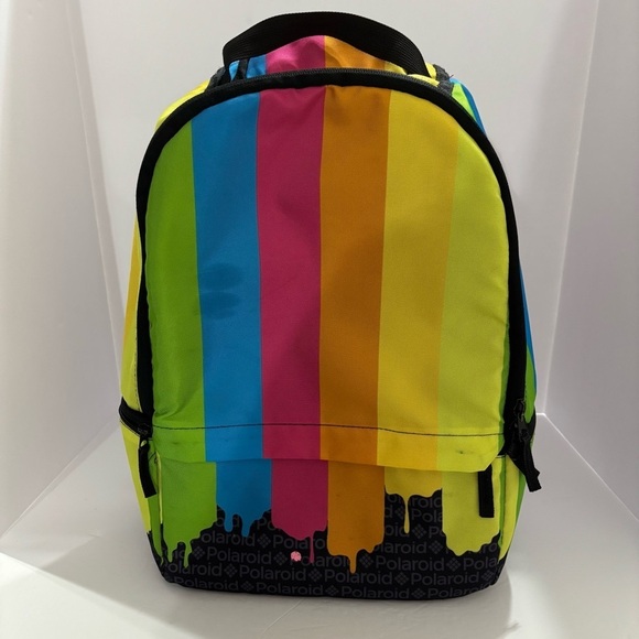 Polaroid color drip laptop backpack‎